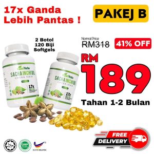 PAKEJ B - SACHA INCHI OIL NUTRIVETO